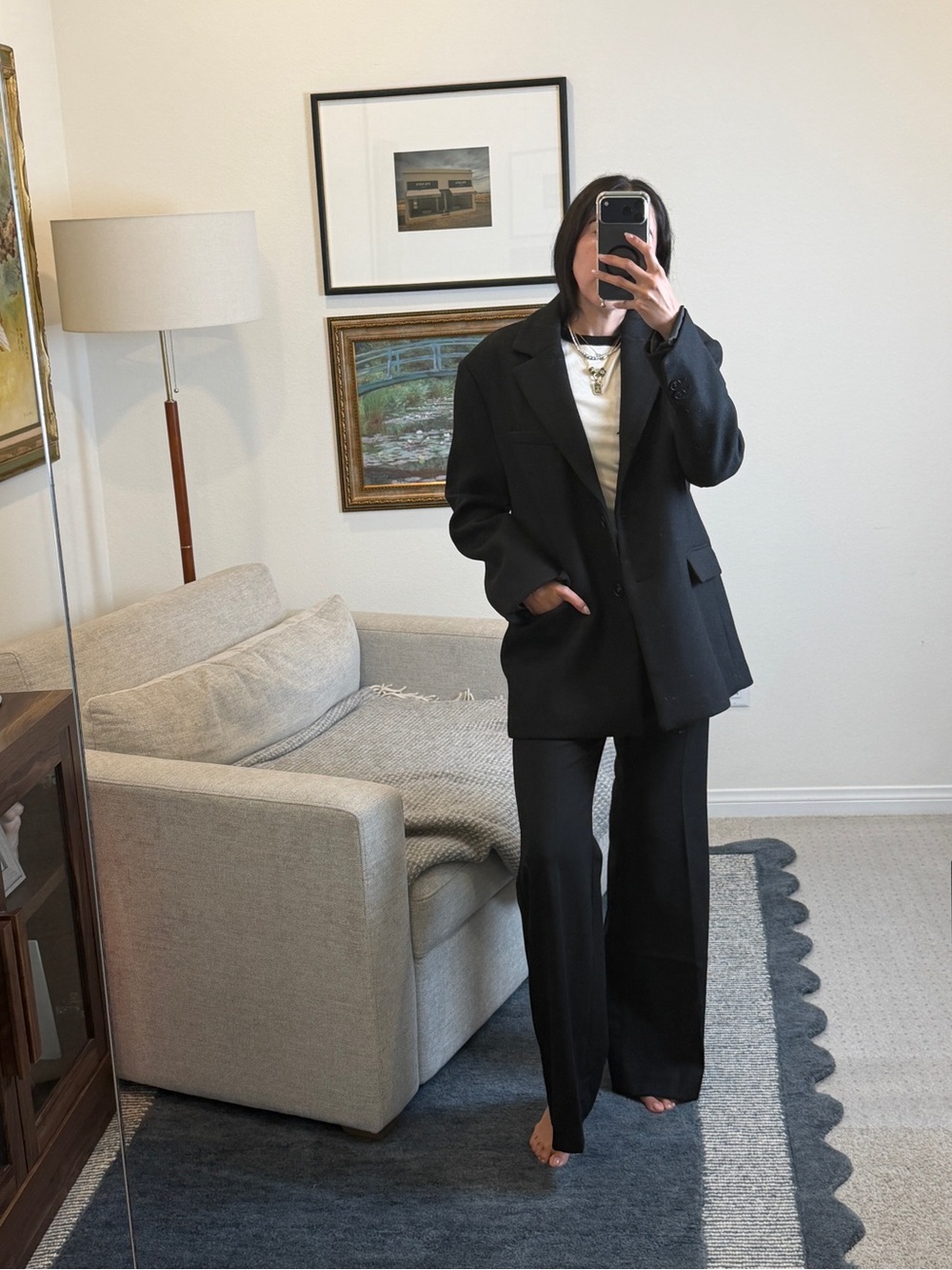 Zara Black Oversized Blazer